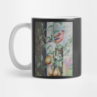 Chaffinch in a pear tree Mug